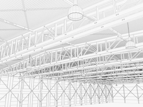 Warehouse 19 interior 3D Model