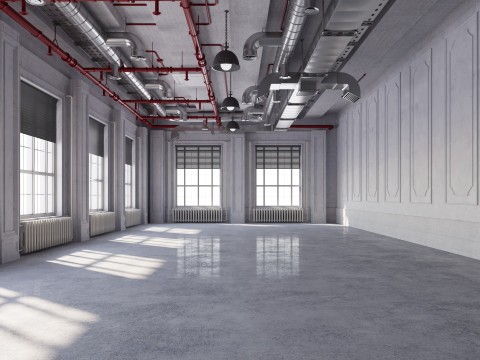 Loft Office industrial 2 3Dモデル
