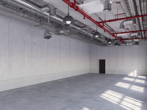 Loft Office industrial 2 3Dモデル