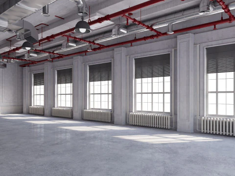 Loft Office industrial 2 3D Model