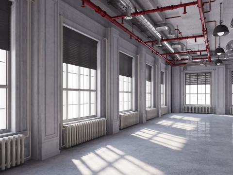 Loft Office industrial 2 3Dモデル