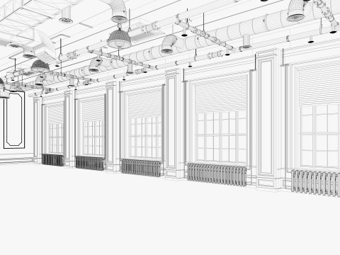 Loft Office industrial 2 3Dモデル