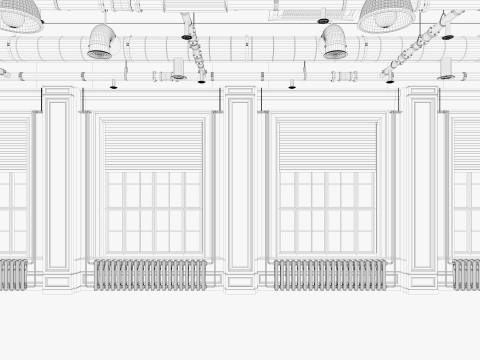 Loft Office industrial 2 3Dモデル