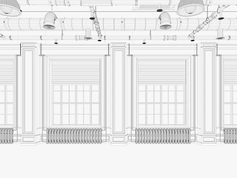 Loft Office industrial 2 3D Model