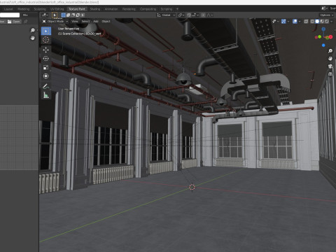 Loft Office industrial 2 3Dモデル