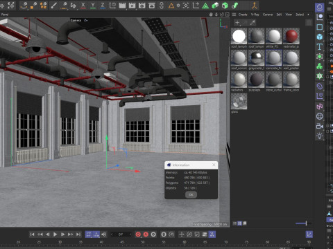 Loft Office industrial 2 3Dモデル