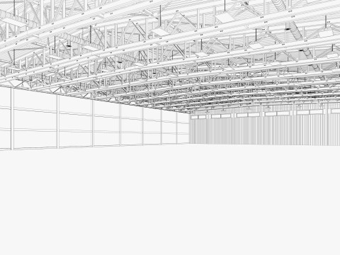 Warehouse 21 interior 3D Model