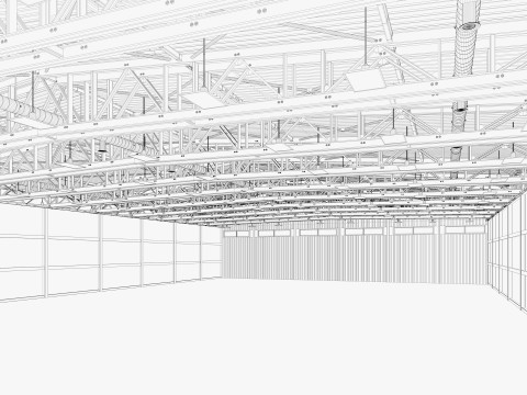 Warehouse 21 interior 3D Model