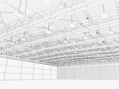 Warehouse 21 interior 3D Model