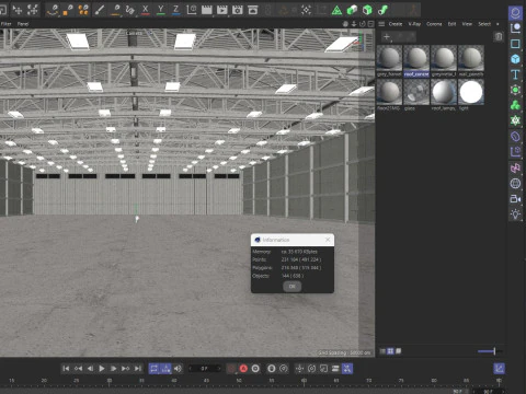 Warehouse 21 interior 3D Model
