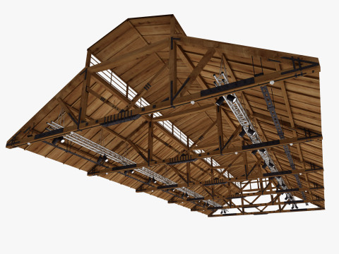 Ceiling Ventilation Pipes 17 Model 3D