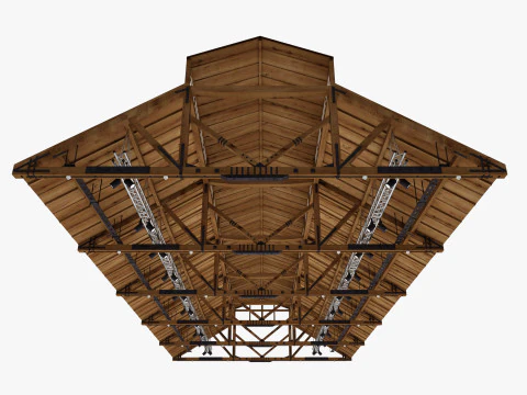 Deckenl&uuml;ftungsrohre 17 3D Modell