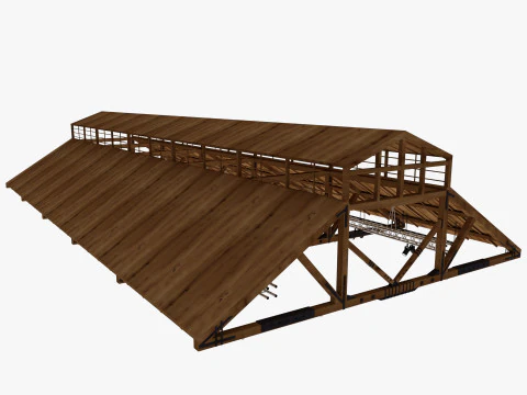 Deckenl&uuml;ftungsrohre 17 3D Modell
