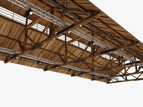 Ceiling Ventilation Pipes 17 3D 模型