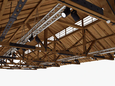 Deckenl&uuml;ftungsrohre 17 3D Modell