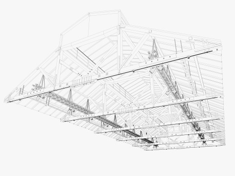 Ceiling Ventilation Pipes 17 3D 模型