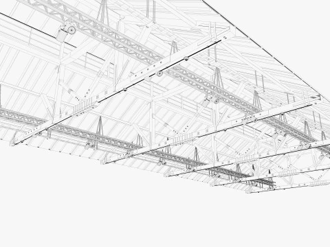 Deckenl&uuml;ftungsrohre 17 3D Modell