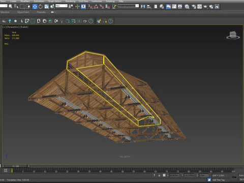 Deckenl&uuml;ftungsrohre 17 3D Modell