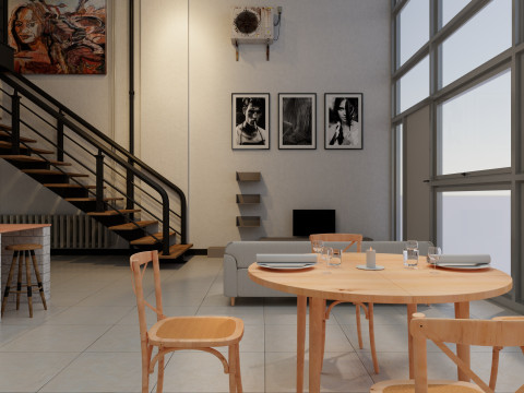 Warehouse Home Loft Office 2 Modello 3D