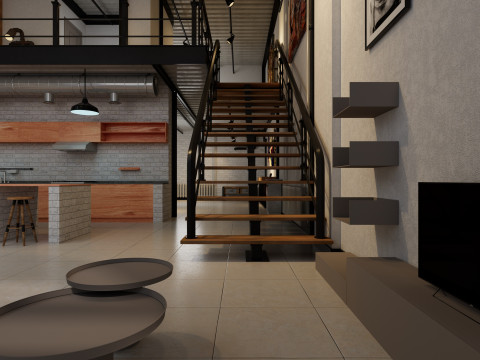 Warehouse Home Loft Office 2 Modello 3D