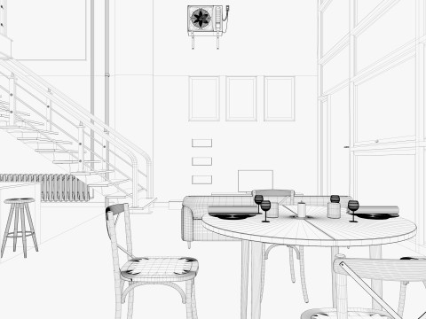 Warehouse Home Loft Office 2 Modello 3D