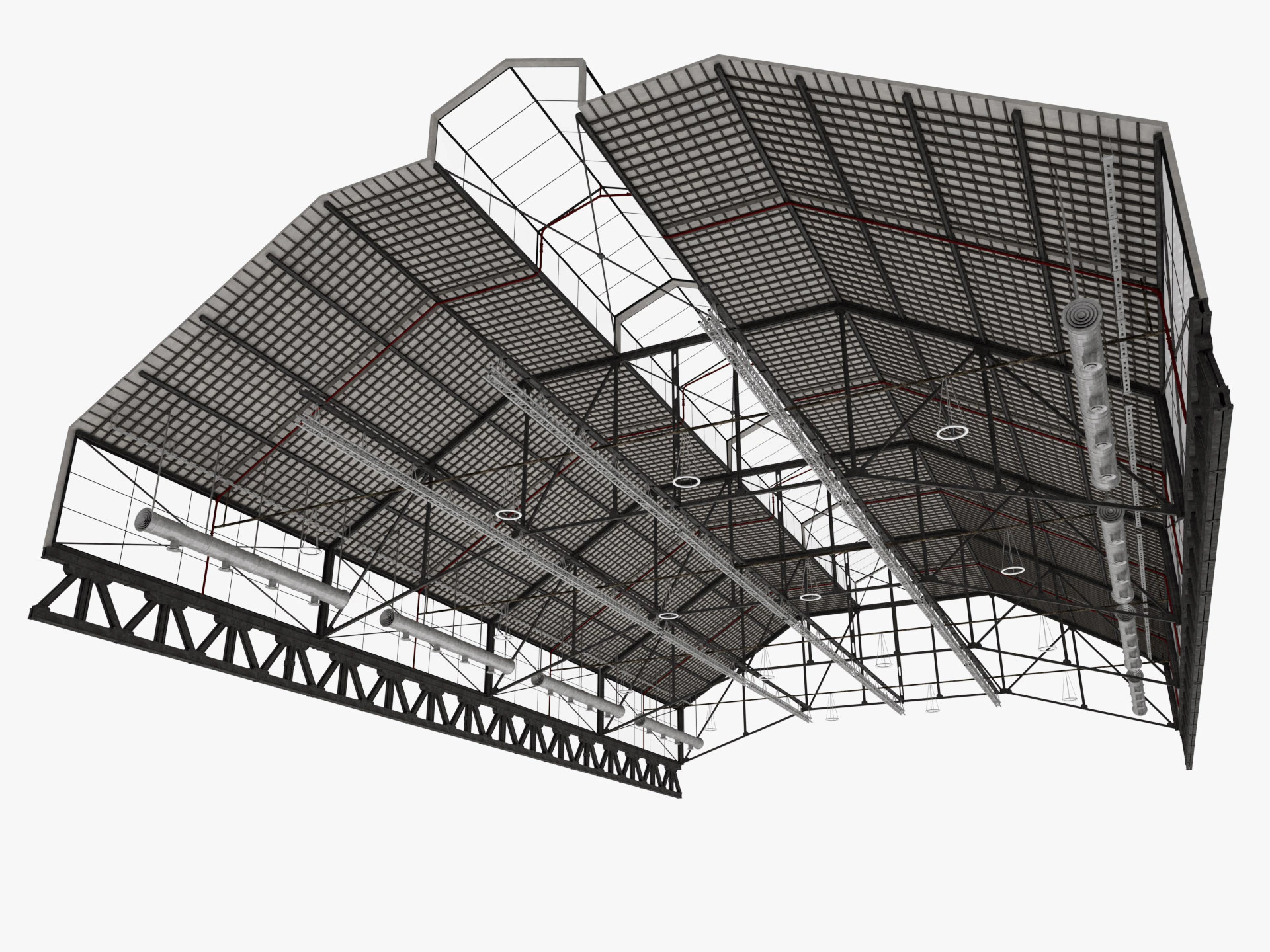 Tubi di ventilazione a soffitto 18 Modello 3D .c4d .max .obj .3ds .fbx .stl .blend