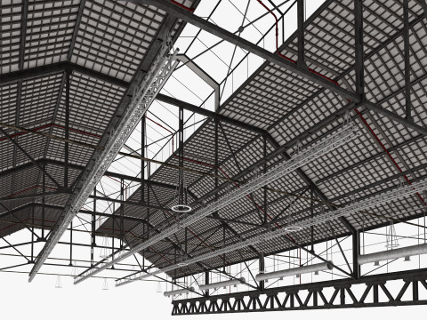 Ceiling Ventilation Pipes 18 3D Model
