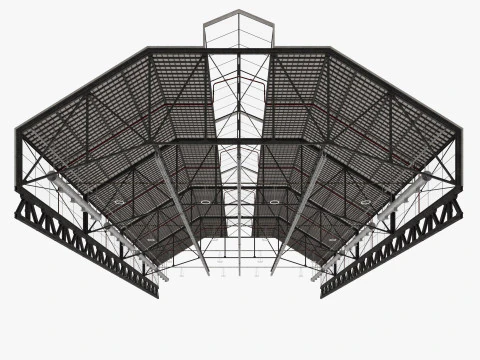 Tubi di ventilazione a soffitto 18 Modello 3D