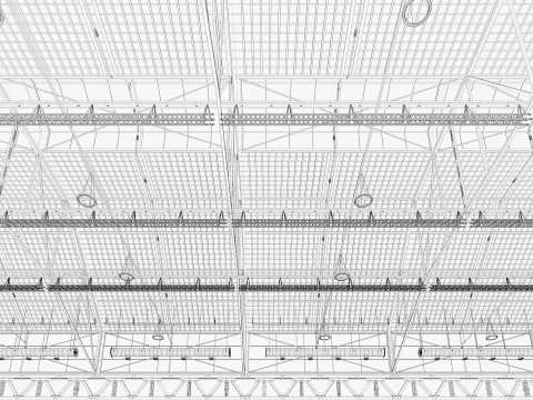 Tubi di ventilazione a soffitto 18 Modello 3D