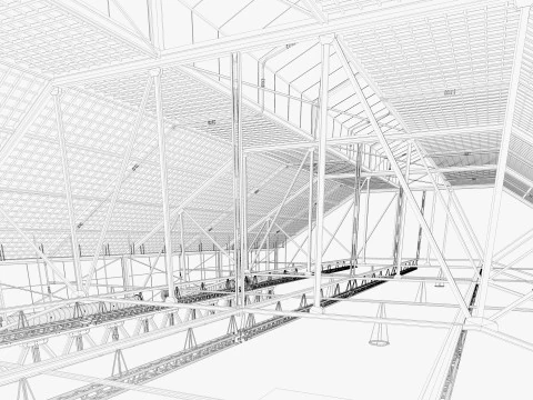 Tubi di ventilazione a soffitto 18 Modello 3D