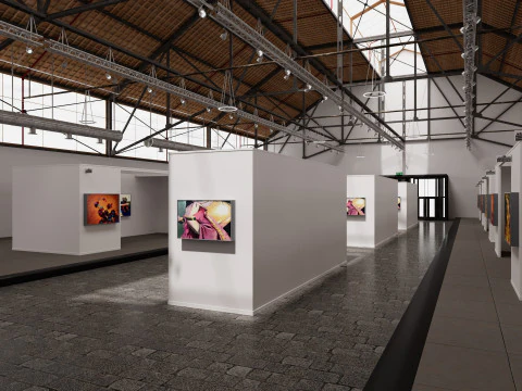 Art Gallery Exhibition 6 3D Model