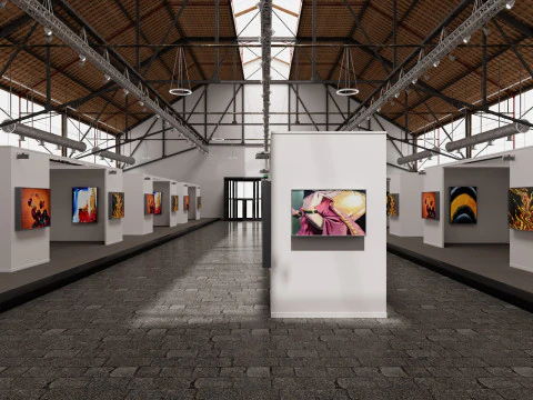 Art Gallery Exhibition 6 3D Model