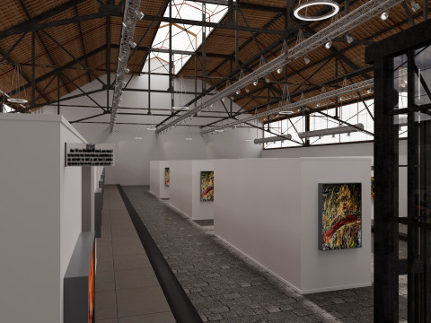Art Gallery Exhibition 6 3D Model