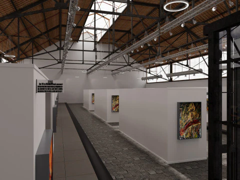 Art Gallery Exhibition 6 3D Model