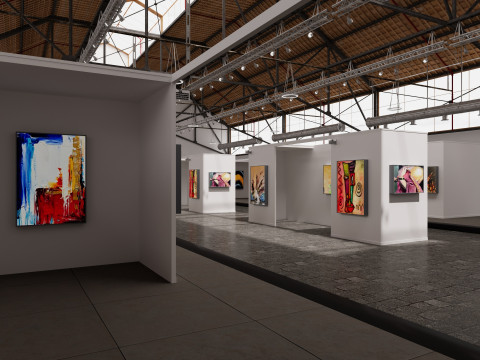 Art Gallery Exhibition 6 3D Model