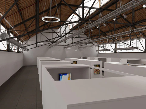 Art Gallery Exhibition 6 3D Model