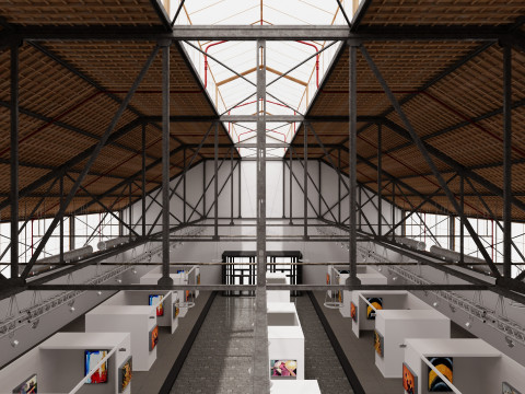 Art Gallery Exhibition 6 3D Model