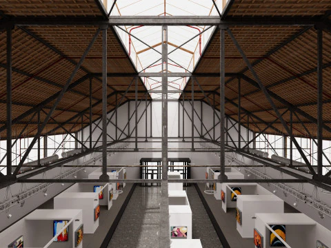 Art Gallery Exhibition 6 3D Model