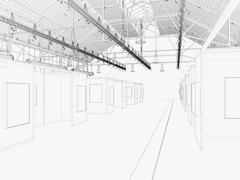 Art Gallery Exhibition 6 3D Model