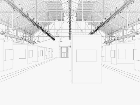 Art Gallery Exhibition 6 3D Model