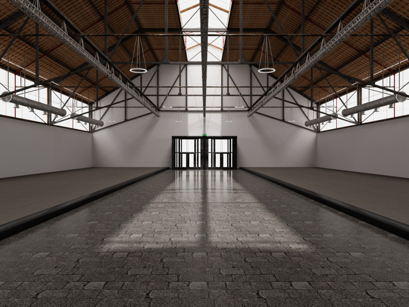 Exhibition Hall 42 Modèle 3D .c4d .max .obj .3ds .fbx .stl .blend