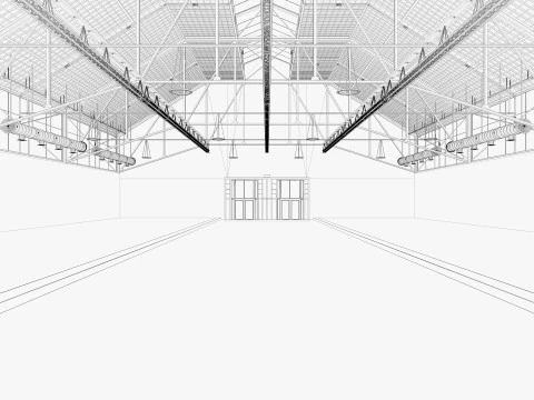 Exhibition Hall 42 3D Model