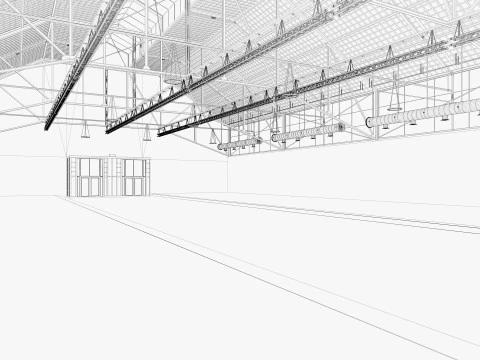 Exhibition Hall 42 3D Model