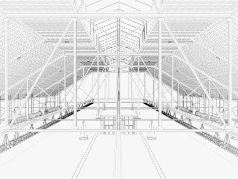 Exhibition Hall 42 3D Model