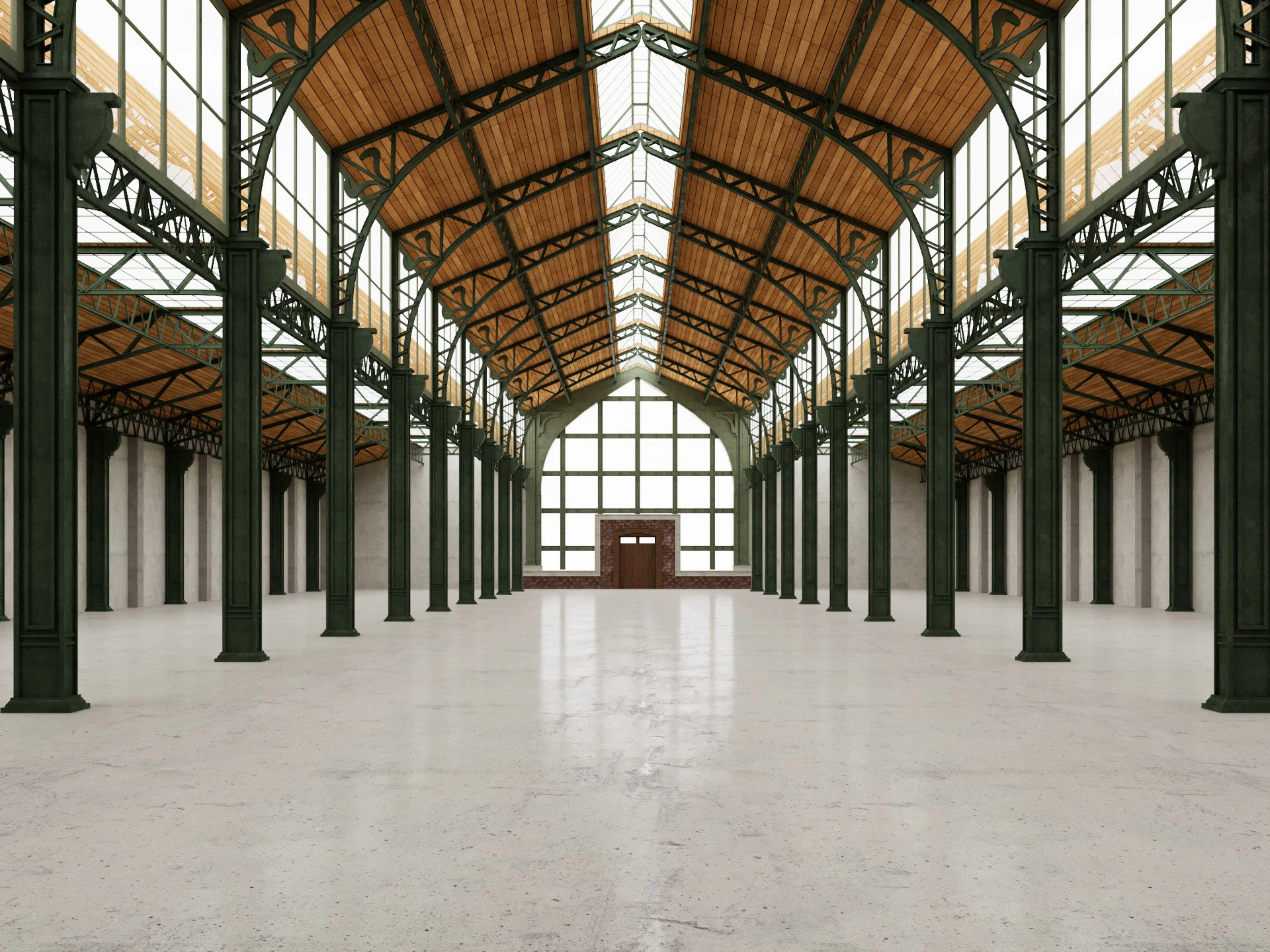 Wnętrze loftu magazynowego 3 Model 3D .c4d .max .obj .3ds .fbx .stl .blend 