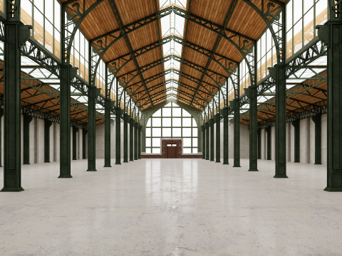 Warehouse Loft interior 3 3D 모델