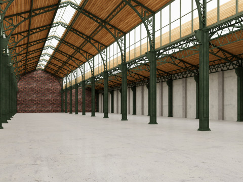 Warehouse Loft interior 3 3D Model