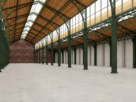 Wnętrze loftu magazynowego 3 Model 3D