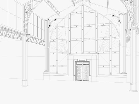 Warehouse Loft interior 3 3D Model