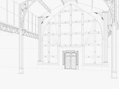 Wnętrze loftu magazynowego 3 Model 3D